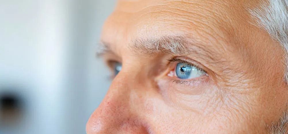 Close up of mans eyes